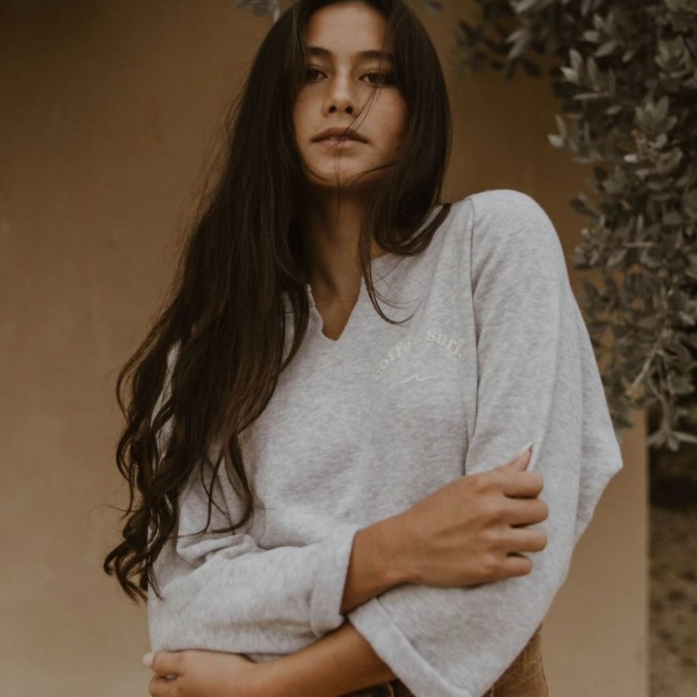Coffee/Surf Gray Sweater - Merge